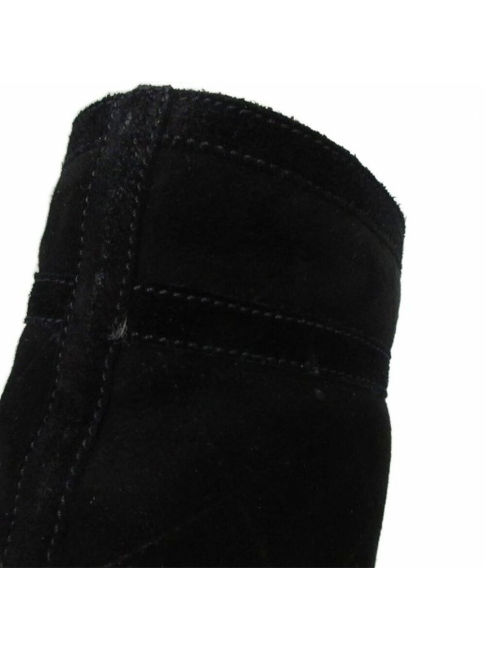 Chanel Quilted Mouton Long Boots Coco Mark Leather 35 Black - Picture 9 of 9